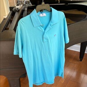 Southern Tide Aqua Polo Shirt